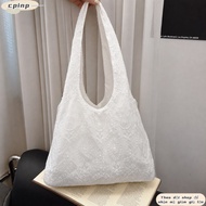 CPINCP Canvas Handbag, Vest Style Versatile Lace Shoulder Bag, YK2 Lightweight Embroidery Floral Pri
