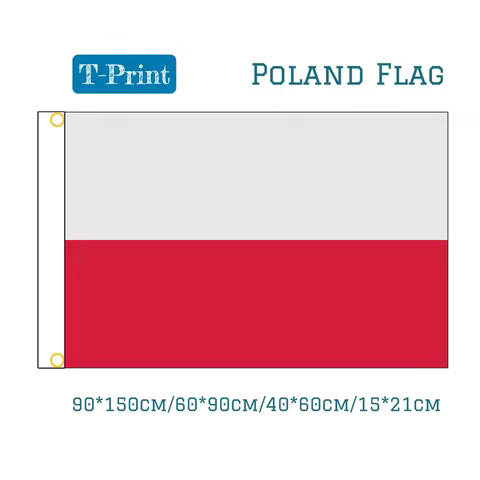90*150cm/60*90cm/40*60cm/15*21cm Poland Polish National Football Fans Supporters Flag 5x3ft