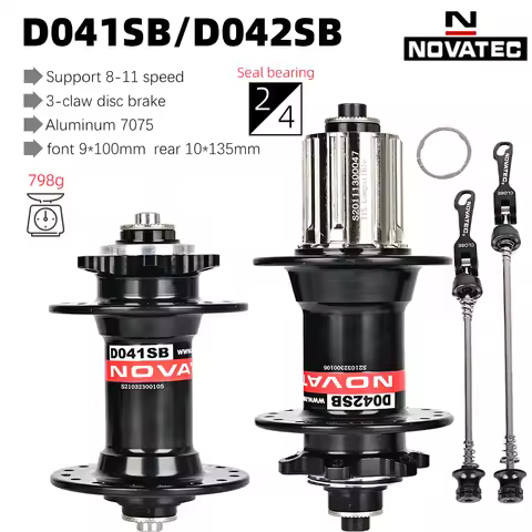 Novatec Hub D041SB D042SB Disc Card Brake MTB Mountain Bike Hub Bearing Front/Rear Bicycle Hubs 28 3