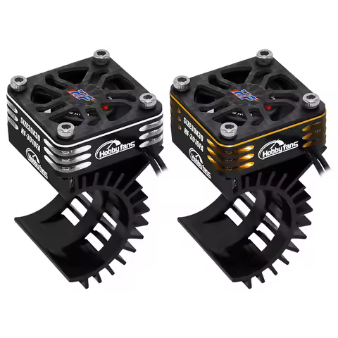 RC Motor Heat Sink with Metal Cooling Fan for 370 380 390 2838 2858 2845 Brushless Motor for 1/14 1/