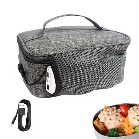 Portable Food Warmer Bags USB Lunch Heating Heater Food Container Portable Personal Mini Oven For Pr