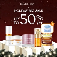 Ellen Ella Whitening & Anti Aging Skincare Set Niacinamide serum Cream Tone Up cream SPF 50+