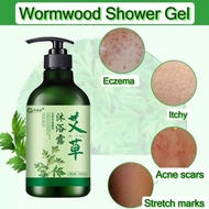 🌿 Wormwood Anti Bacterial Soap Body Wash Shower Gel 500ml 艾草除螨止痒持久留香沐浴露/Sea Salt Wormwood Shampoo for Dandruff海盐生姜艾草洗发水