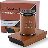Rolling Knife Sharpener - Kitchen Knife Sharpener with 15 & 20 Angles, Afilador de Cuchillos SS304 S