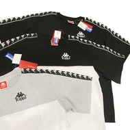 KAPPA 222banda Japanese Line Dropped Shoulder High Pound String Label Short Sleeve Embroidery Classi