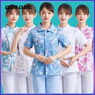 【GOTOOL】Scrub suit baju medical Nurse uniform women thin beauty dean sleeve winter housekeeping doctor oral dentistry confinement club work clothes
