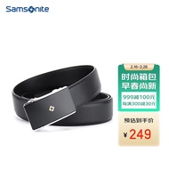 KY/😊samsonite/Samsonite Men's Leather Belt Comfort Click Belt Business Casual Pants Belt Valentine's Day Gift TK2*09002