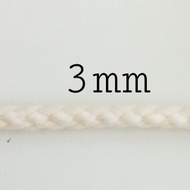 KATUN 3mm Cotton Rope 3mm Braided 3 mm Macrame Cotton Rope Bag Rope 1 Meter Macrame