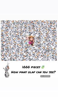 訂 正版 olaf frozen puzzle impossible puzzle 拼圖 砌圖 冰雪奇緣