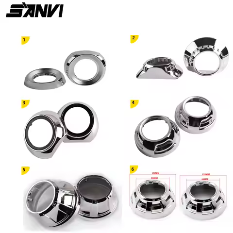 Car Styling 3.0 Inches Projector Lens Shell Shrouds Easy Install Koito Q5 Bi-xenon Hid Cover Mask LH