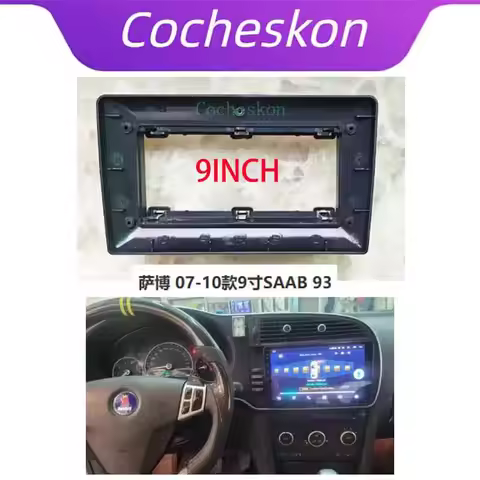 9INCH Car Frame Fascia Adapter Android Radio Dash Fitting Panel Kit For SAAB 93