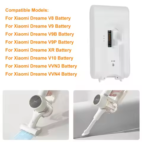 5000mAh for Dreame V8 V9 V10 V9P V9B Dreame Vacuum Cleaner 25.2V Battery VVN3 VVN4 Cordless Dust Cat