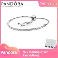 Pandora Sparkling Slider Tennis Bracelet (Adjustable) YKUF