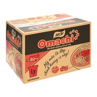 Box of 24 Cups of Omachi Noodles with Stewed Beef Sauce (69gr x 24 cups)