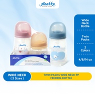 Anakku (4oz/8oz/14oz) Twin Packs Wide Neck PP Feeding Bottle Botol Susu 173-057