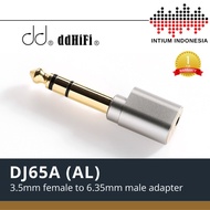 DdHiFi DJ65A (AL) 3.5mm female to 6.35mm male adapter