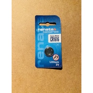 RENATA COIN BATTERY – CR1616, DL1616, ECR1616, BR1616, 280-209, DL1616B, BR1616-1W, CR1616-1W, KCR16