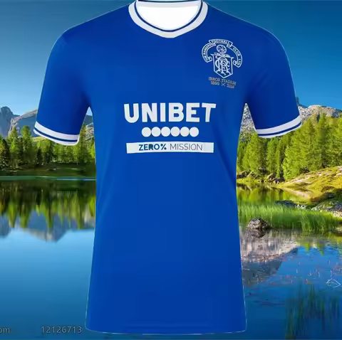 2025 Summer Hot-selling Training Football Uniform Breathable Unisex Jersey Men's Rangers Short-sleev