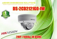 DS-2CD2121G0-IW 2MP 2MP IR Dome ,Support on-board storage,Built-in Wi-Fi HIKVISION CCTV CAMERA 1YEAR WARRANTY