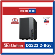 Synology DS223 2-Bay DiskStation Nas Enclosure Kits (Default 0TB ~ 24TB Ironwolf / HAT3300 Series)