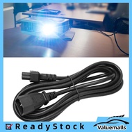 Valuemalls IEC320 C14 to C5 Power Cord  Length PVC Shell Reinforced Design 10A 250V 2500W for Laptop