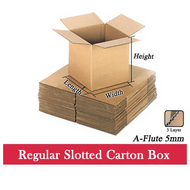 A-Flute Kotak Bungkusan Carton Box Packaging Box Craft Paper Carton Box Kotak Slotted Carton
