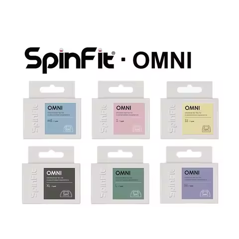 SpinFit OMNI Patented Silicone Eartips for True Wireless Earbuds with 3.7 mm Nozzle Dia for Sony/Bea