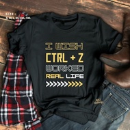 Programmer jumbo t-shirt i wish ctrl z working real life coding book