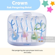 Crown Drying Rack IQ Baby Safe Easy Dry Baby Milk Bottle Rack Glass Mug Bottle Dryer