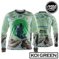 Pancing Koi Edition Fishing Jersey Sublimation Clothes Anti-UV Fishing Size XS - 3XL Shimano BOSSNA SEAHAWKS