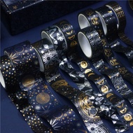 Notebook Party Holiday Gilding Washi Tape Black Sky Decoration AOJI