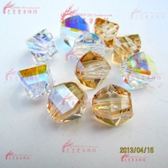 Austrian Crystal Loose Beads 5030 8MM Four-Sided Beads DIY Earring Bracelet Material