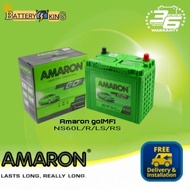car battery Amaron go 36 WARRANTY NS60L / NS60R 46B24L/R Car battery (New stock) *Free Delivery and installation