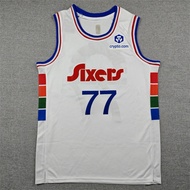 Men's V. J. Edgecombe #77 Philadelphia 76ers Swingman Jersey 2025 Icon Edition White Sports Basketba