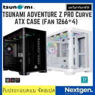 TSUNAMI ADVENTURE Z PRO CURVE (ATX) Case Panorama Gaming Case with 1266 ARGB Cooling Fan x4 (Black/W