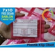 Plastic medicine clip 7x10 8.7x13 10x15 colored plastic clip screen printing plastic clip