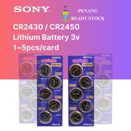 Sony CR2430 CR2450 Original Lithium Battery 3v DL2430 DL2450 2430 2450 电池 Bateri Wholesale price