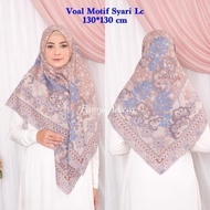 VOAL MOTIF SYARI 130x130 VOAL MOTIF JUMBO JILBAB SEGIEMPAT BEST SELLER