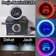 IBRIGHT Projector Headlight Biled Matrix ZE2XB Shroud RGB APP Plus Original Black Eye BodyDEVIL