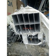 Pipa Kotak/Hollow/Sipatan Aluminium 23 Mm X 46 Mm Panjang Per Meter