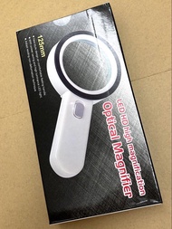 ✴️ 高清 HD 光學 放大鏡 Optical Magnifier 升級 12 LED 燈 + 1 UV 燈 多倍數 放大 多用途 功能 觀賞觀察 植物昆蟲 珠寶鑒定 紙幣驗證 電子維修 長者閱讀 書