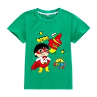 Ryan Toys Review Cartoon Tshirt for Kids / Ryan's World Printed Cotton Boy Short Sleeve Shirt / Birt