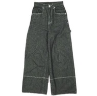 二手 SENSE OF PLACE by URBAN RESEARCH 2024 春夏 Stitch Painter 寬鬆牛仔褲 AA44-24S005 小號黑色拉鍊牛仔褲/長褲/下裝。