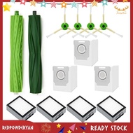 [Stock] Replacement Accessories for IRobot Roomba Combo J7+ Vacuum Cleaner Accessories:Rubber Side Brushes Filters Bags