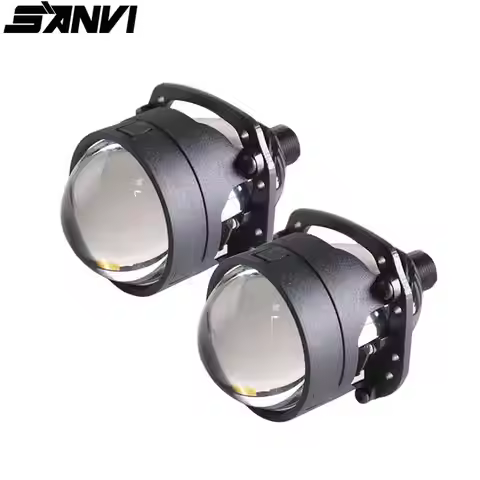 SANVI 2.5inch S8 35W 6000K Car Bi LED Projector Lens Headlight H4H7 9005 9006 LED Projector Car Moto