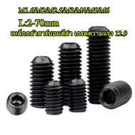 ((Concave End) Tightening Screw Hexagon Socket Screw Grade 12.9 Headless Stop Screw Machine Mikimi M
