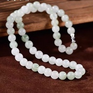 Natural Xinjiang Tianshan Jade Necklace Ice Jade Tianshan Jade Necklace Mother Chain Jade Necklace