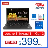 Lenovo ThinkPad T14 Gen2 14inch FHD Ultrabook business laptop 8GB 16GB 24GB RAM 256GB 512GB 1TB SSD 