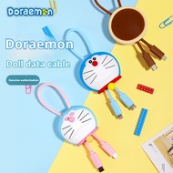 Doraemon Doll Fast Charging Charging Cable C TO C 100W/C TO L 27W Data Cable Cartoon Fast Charging C