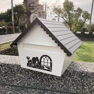 不鏽鋼房屋型有鎖信箱 特殊房屋形式 不銹鋼信箱 信筒 郵筒 郵箱